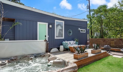 Tons of outdoor space including a sparking hot tub!