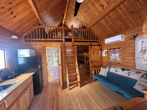 42-inch TV with digital channels, DVD player, streaming services