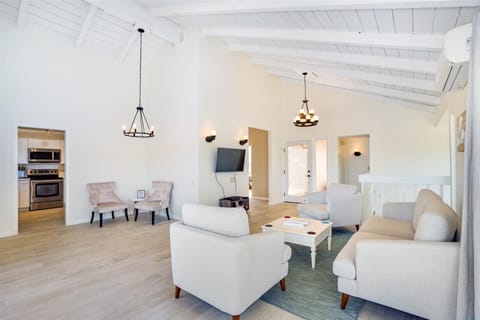 Living room with flat screen TV