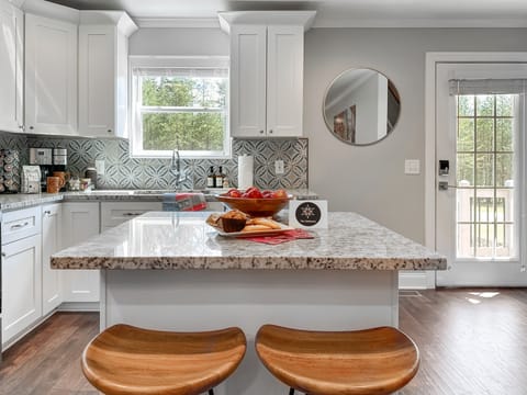 This is the spot where light and airy meets  cozy and completely stocked!