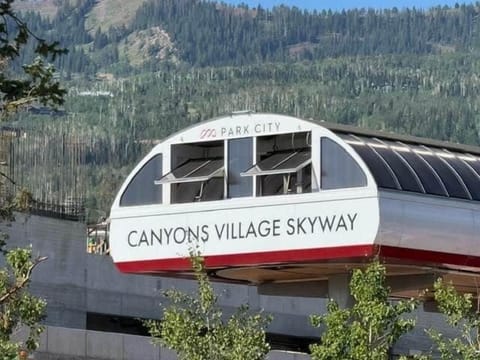 New Canyons Village Skyway Gondola at the top of the street
