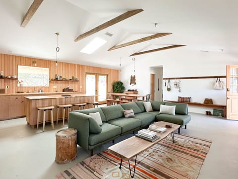 Living room and kitchen