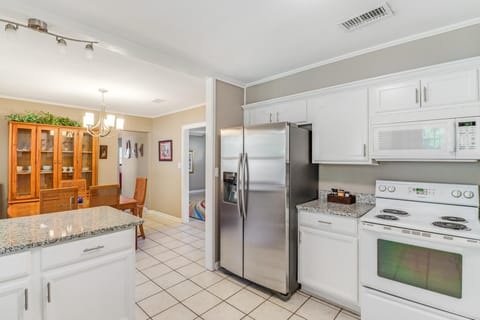 Open concept kitchen and dining