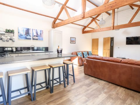 Fridge, dishwasher, electric kettle, toaster