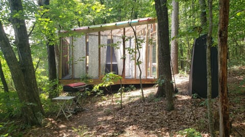 Grilling area right next to dwelling