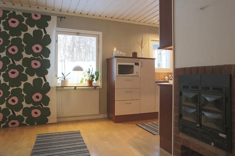 Full-size fridge, microwave, oven, stovetop