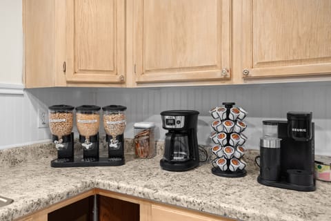Coffee and Cereal in the kitchen