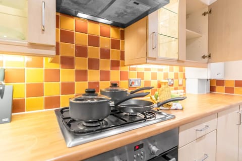 Pots and pans provided