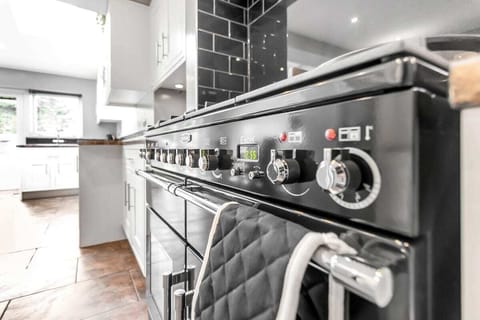 Kitchen is equipped with top-of-the-line stove which you can use to prepare your favorite meals during your stay.