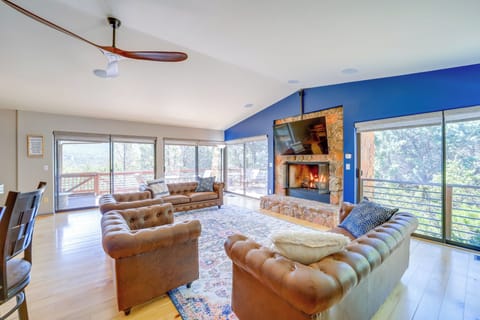 Pine Vacation Rental | 3BR | 3BA | 1,800 Sq Ft | Stairs Required for Access