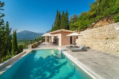 Outdoor area with private pool