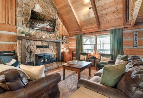 View of the living area shows just how spacious and welcoming it is.