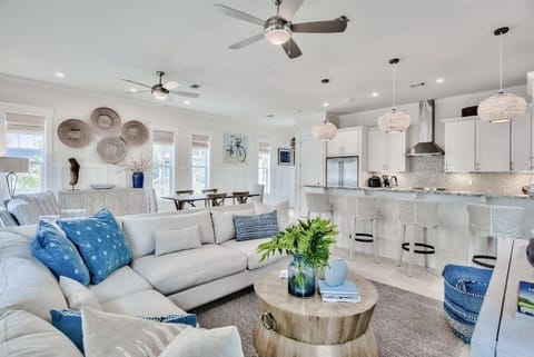 Living Room w/ Open Floor Plan + Smart TV