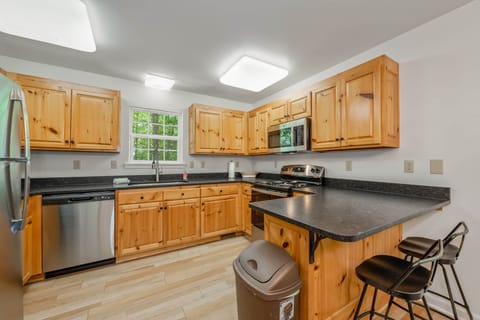 Kitchen has everything you need to make a gourmet meal at home