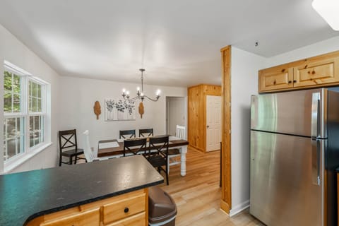 Kitchen breakfast nook with stools