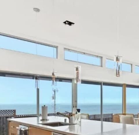 Enjoy the stunning ocean views from multiple vantage points throughout the home! This modern home in Moss Beach is the perfect choice for a peaceful getaway or an adventure-filled coastal retreat ✨