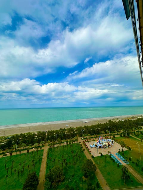 On the beach, free beach shuttle, sun loungers, beach umbrellas