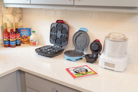 Start your day with waffles and end it with homemade ice cream in a waffle bowl