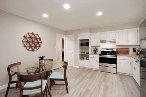 Cook in the modern and clean kitchen.  Enjoy a quick breakfast.