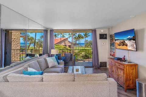 Luxury Condo | Living area | 90-inch Smart TV with digital channels, TV