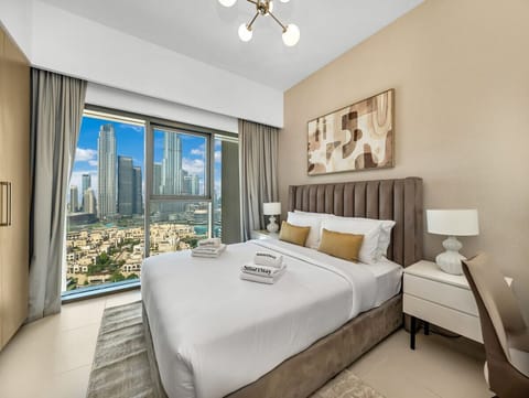 Guest Bedroom with Burj Khalifa View