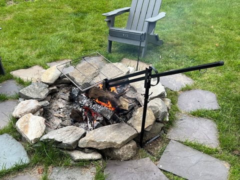 Fire pit and grill