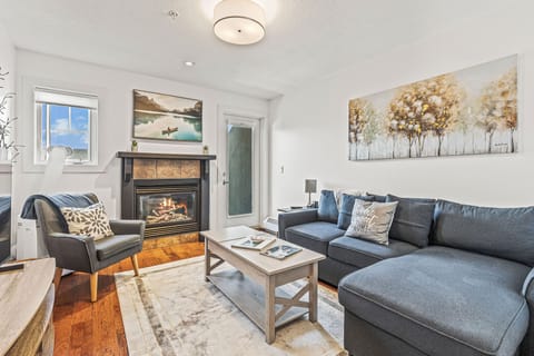 Living room with gas fireplace