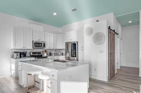 Top level kitchen - both kitchens come fully equipped