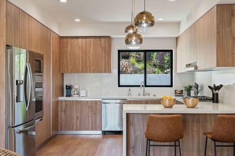 Modern wood finish Scandi Kitchen