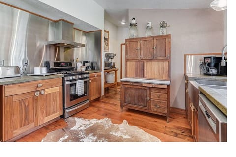 Chefs kitchen with everything.