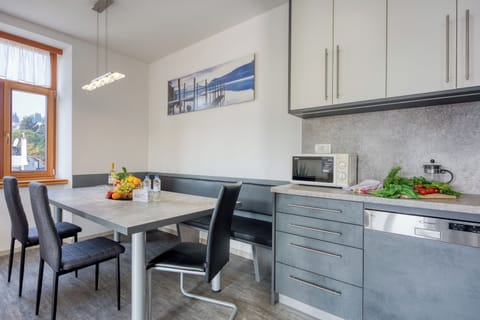 Kitchen and dining area