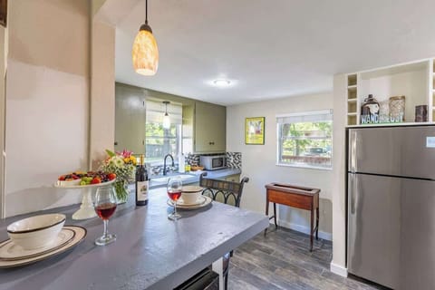 Cottage, 1 Queen Bed, Patio (413 W San - Tristian) | Private kitchen | Coffee/tea maker