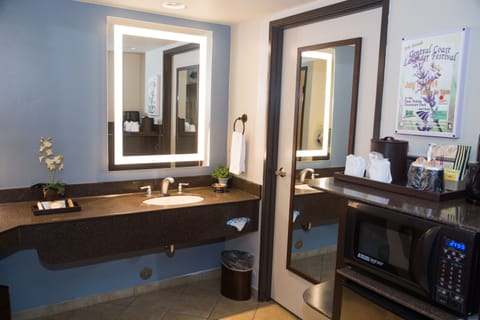 Free toiletries, hair dryer, towels