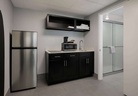 Microwave, coffee/tea maker