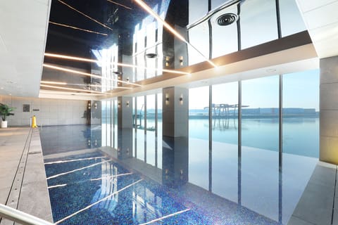 Indoor pool, outdoor pool