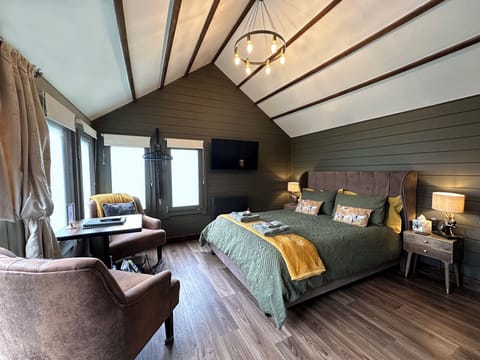 Bedroom and dining area