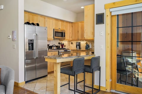 Seating for two at the breakfast bar