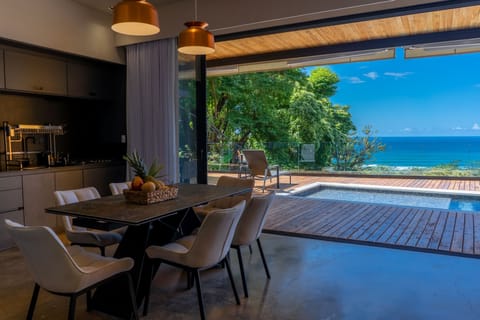 Luxury Villa | Private kitchen | Fridge, microwave, oven, stovetop