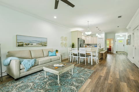 Modern, open floor plan.