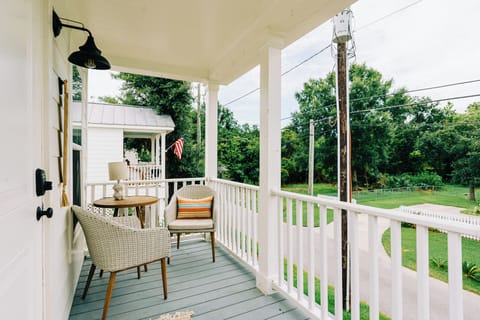 Enjoy your morning coffee or take in the sounds of a small beach town.