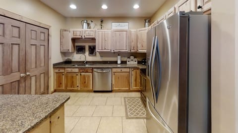Indoors, Floor, Kitchen, Refrigerator, Flooring