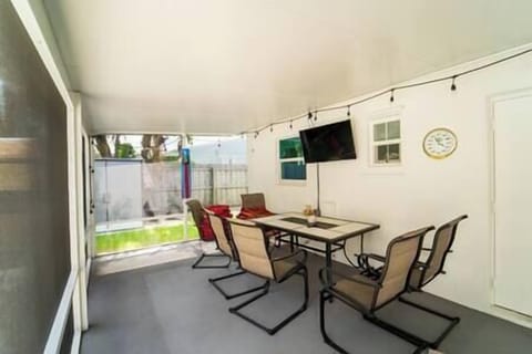 Patio area - Relax at the poolside. Enjoy the ambience of the evening.