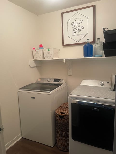 Laundry (Washer & Dryer w/ Detergent upstairs)