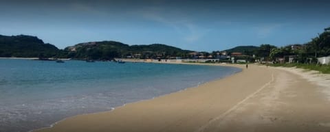 On the beach, white sand