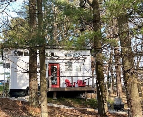 The Gladiola Tiny House, located at Campbell Cove Campground, is the first tiny house we build and started to rent to Hocking Hills tourists in 2019.  