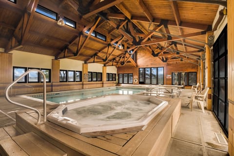 Indoor pool, seasonal outdoor pool