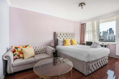 Master bedroom with private balcony