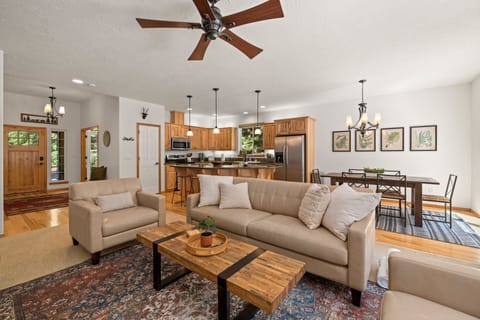 Gather the whole group for movies, games, or fireside chats.