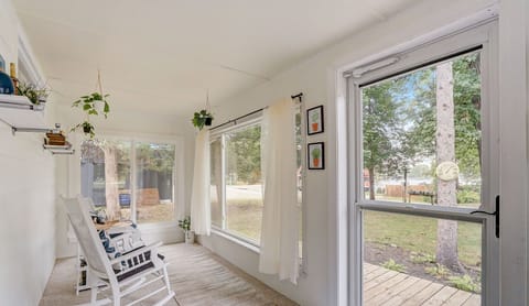 Waterfront and sunset view from the front of the cabin!!!