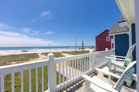 Captivating scenic water views unfold from the expansive deck.
